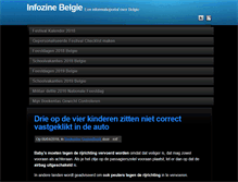 Tablet Screenshot of infozine.be